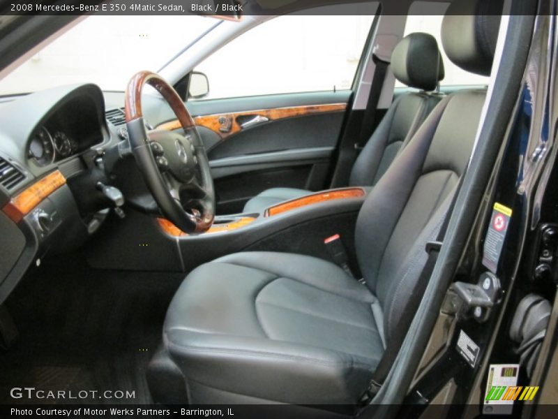 Black / Black 2008 Mercedes-Benz E 350 4Matic Sedan