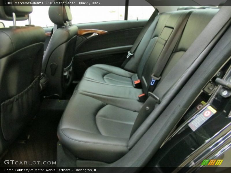 Black / Black 2008 Mercedes-Benz E 350 4Matic Sedan