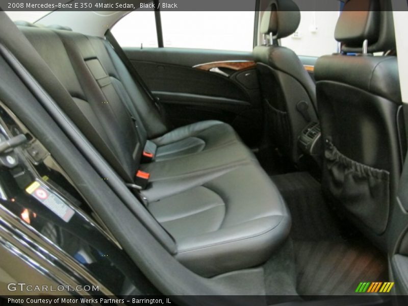 Black / Black 2008 Mercedes-Benz E 350 4Matic Sedan