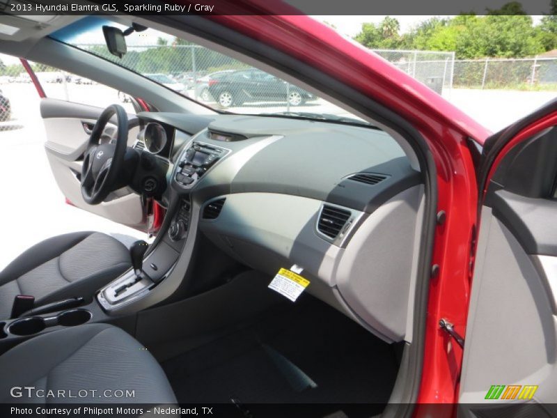 Sparkling Ruby / Gray 2013 Hyundai Elantra GLS