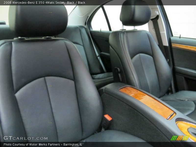 Black / Black 2008 Mercedes-Benz E 350 4Matic Sedan