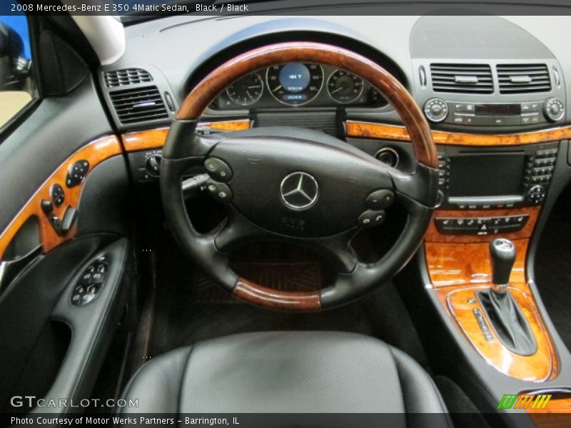 Black / Black 2008 Mercedes-Benz E 350 4Matic Sedan