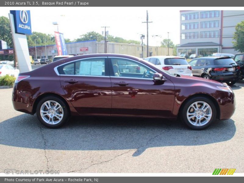 Basque Red Pearl / Taupe 2010 Acura TL 3.5