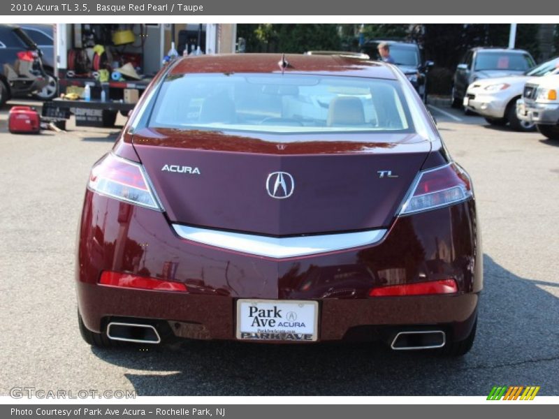 Basque Red Pearl / Taupe 2010 Acura TL 3.5