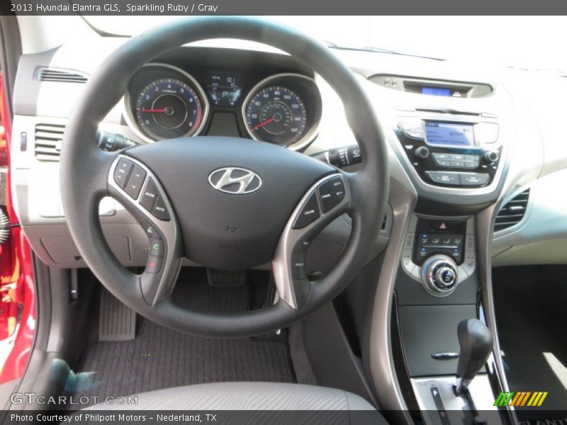 Sparkling Ruby / Gray 2013 Hyundai Elantra GLS