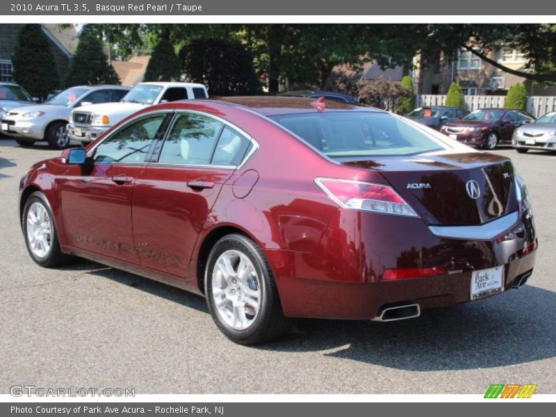 Basque Red Pearl / Taupe 2010 Acura TL 3.5