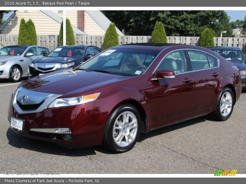 Basque Red Pearl / Taupe 2010 Acura TL 3.5