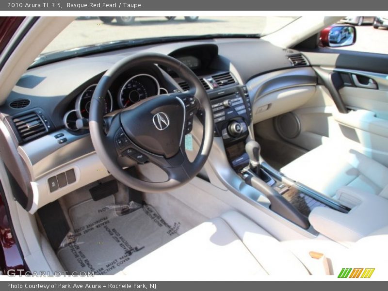Basque Red Pearl / Taupe 2010 Acura TL 3.5
