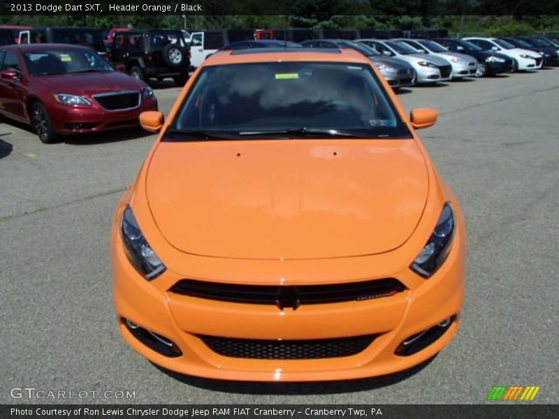 Header Orange / Black 2013 Dodge Dart SXT