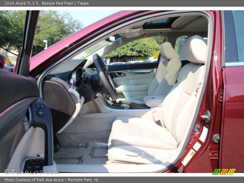 Basque Red Pearl / Taupe 2010 Acura TL 3.5