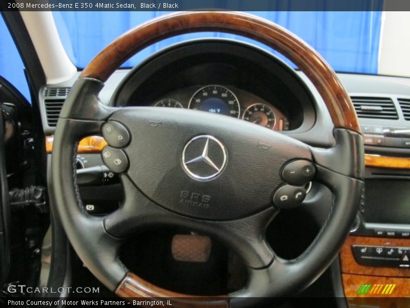 Black / Black 2008 Mercedes-Benz E 350 4Matic Sedan