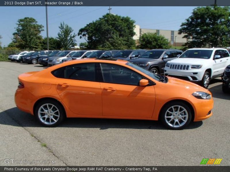 Header Orange / Black 2013 Dodge Dart SXT