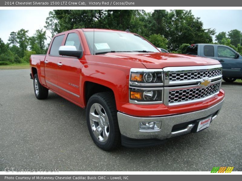 Victory Red / Cocoa/Dune 2014 Chevrolet Silverado 1500 LTZ Crew Cab