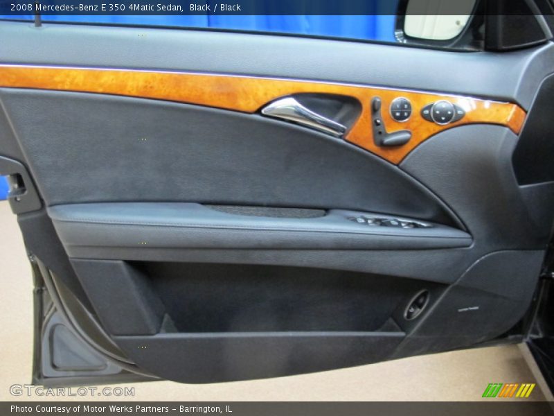 Black / Black 2008 Mercedes-Benz E 350 4Matic Sedan