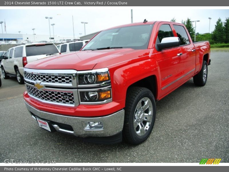 Victory Red / Cocoa/Dune 2014 Chevrolet Silverado 1500 LTZ Crew Cab