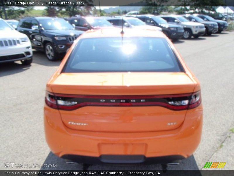 Header Orange / Black 2013 Dodge Dart SXT