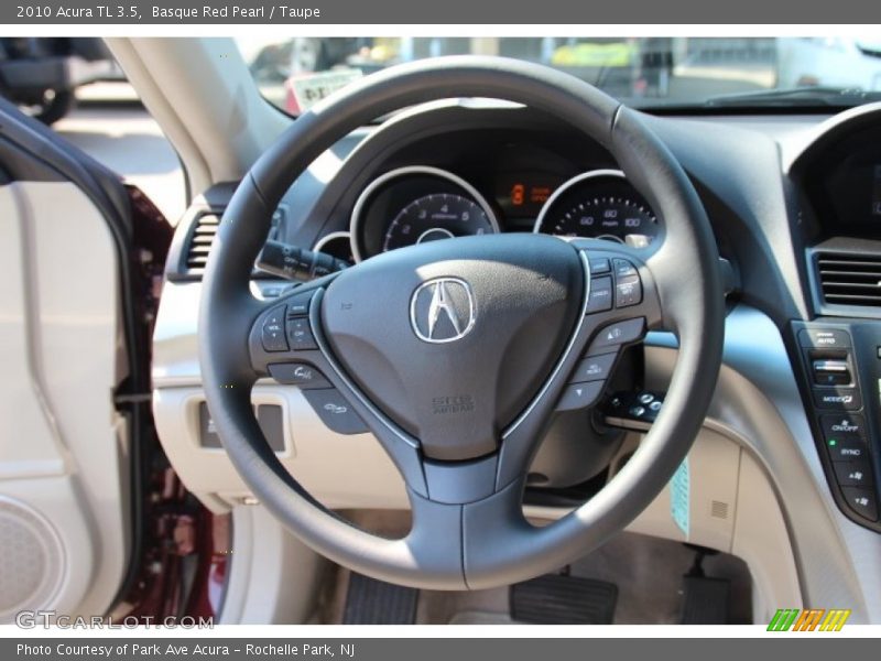 Basque Red Pearl / Taupe 2010 Acura TL 3.5