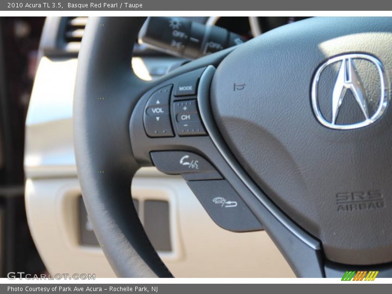 Basque Red Pearl / Taupe 2010 Acura TL 3.5