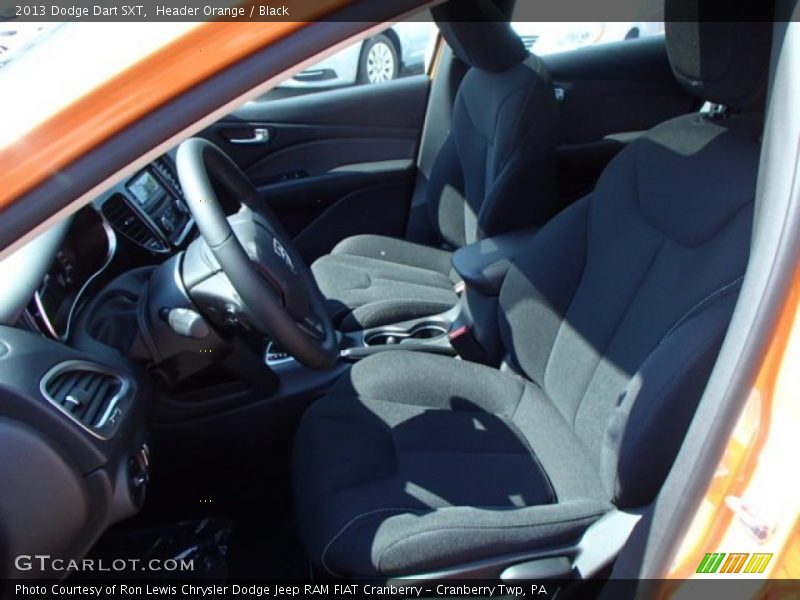 Header Orange / Black 2013 Dodge Dart SXT