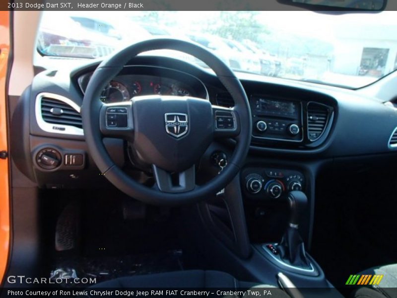 Header Orange / Black 2013 Dodge Dart SXT