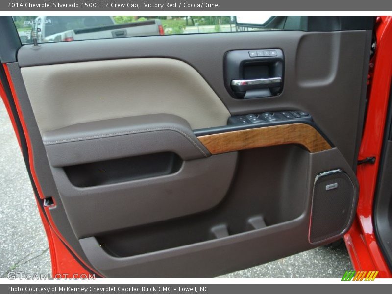 Victory Red / Cocoa/Dune 2014 Chevrolet Silverado 1500 LTZ Crew Cab