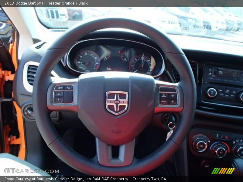 Header Orange / Black 2013 Dodge Dart SXT