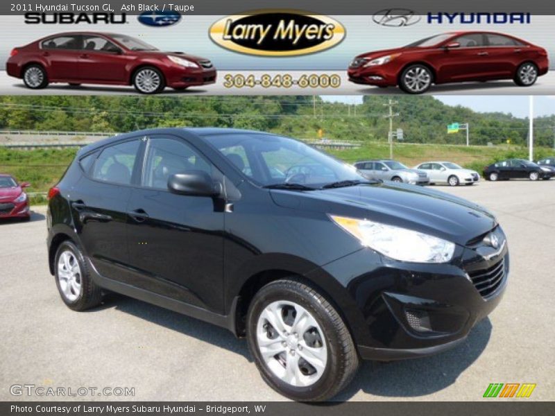 Ash Black / Taupe 2011 Hyundai Tucson GL