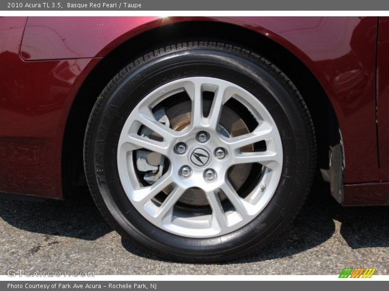 Basque Red Pearl / Taupe 2010 Acura TL 3.5