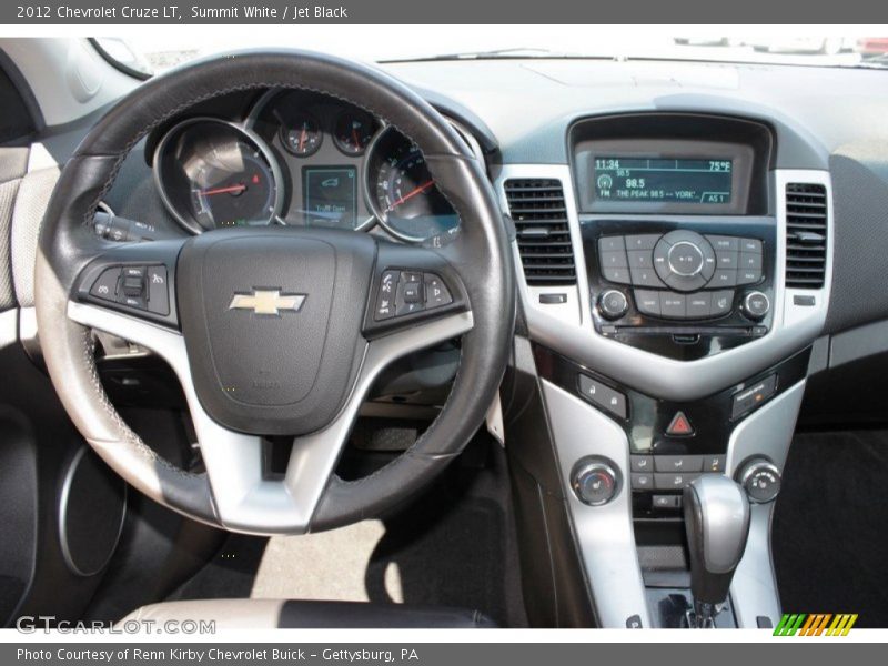 Summit White / Jet Black 2012 Chevrolet Cruze LT