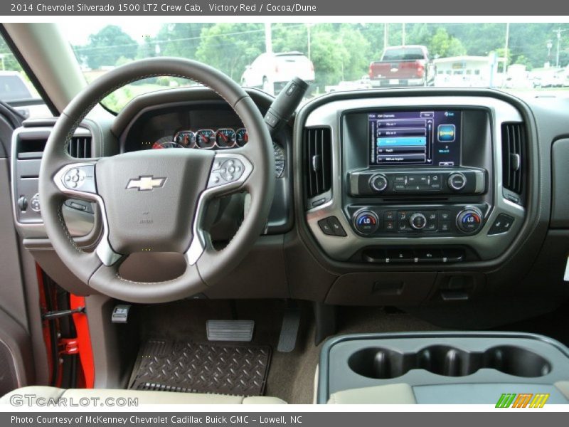 Victory Red / Cocoa/Dune 2014 Chevrolet Silverado 1500 LTZ Crew Cab