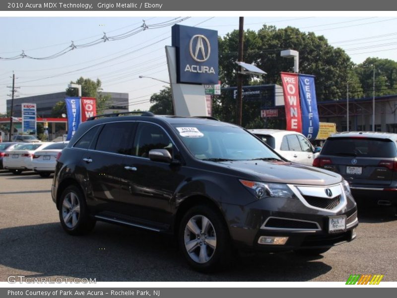 Grigio Metallic / Ebony 2010 Acura MDX Technology