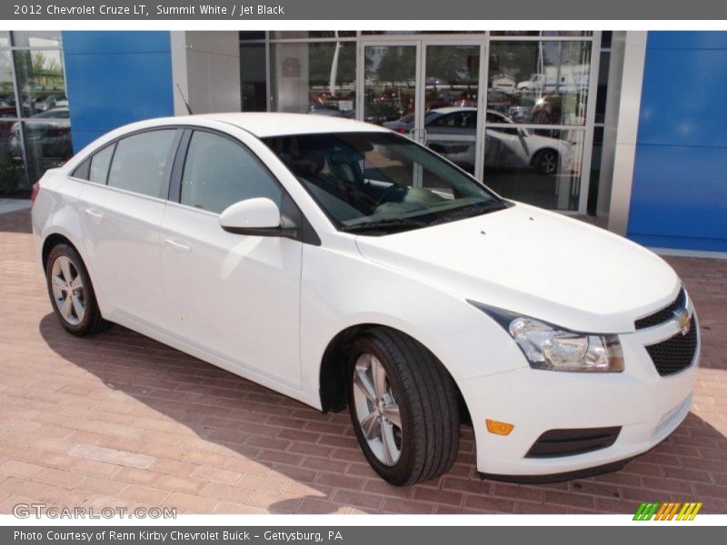 Summit White / Jet Black 2012 Chevrolet Cruze LT