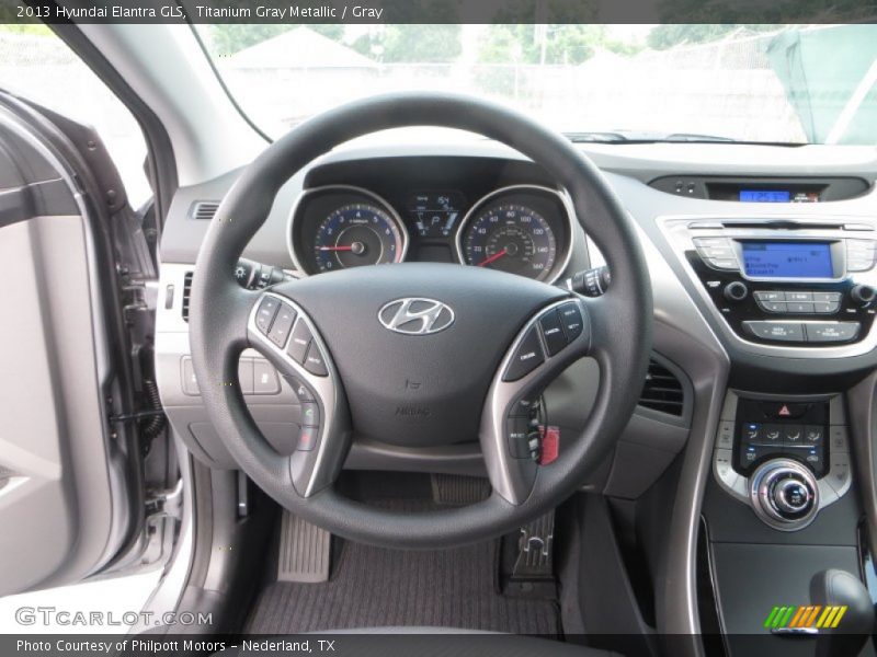 Titanium Gray Metallic / Gray 2013 Hyundai Elantra GLS