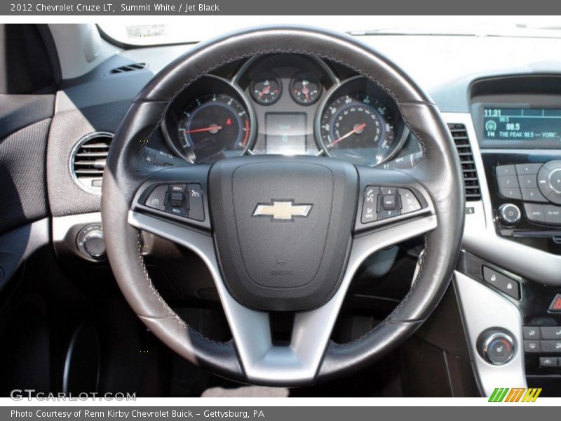Summit White / Jet Black 2012 Chevrolet Cruze LT