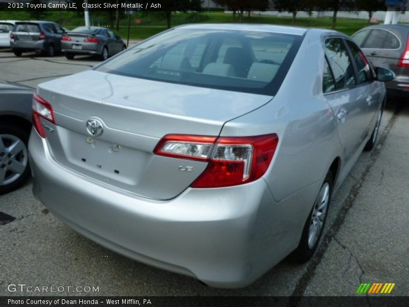 Classic Silver Metallic / Ash 2012 Toyota Camry LE