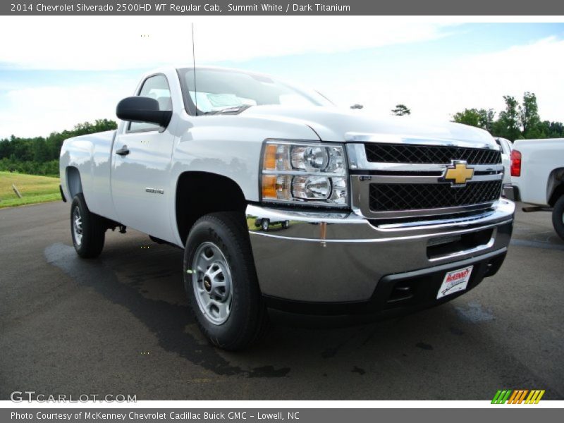 Summit White / Dark Titanium 2014 Chevrolet Silverado 2500HD WT Regular Cab
