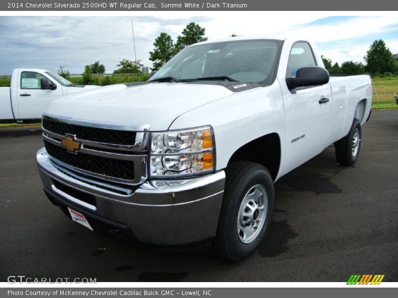 Summit White / Dark Titanium 2014 Chevrolet Silverado 2500HD WT Regular Cab