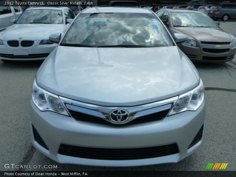 Classic Silver Metallic / Ash 2012 Toyota Camry LE