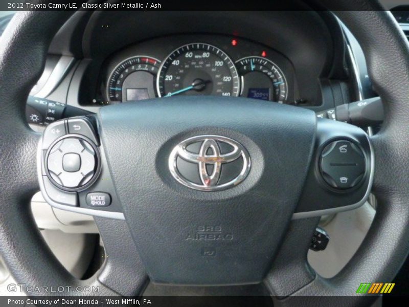 Classic Silver Metallic / Ash 2012 Toyota Camry LE