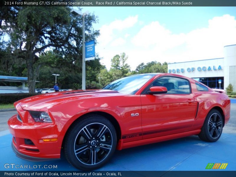 Race Red / California Special Charcoal Black/Miko Suede 2014 Ford Mustang GT/CS California Special Coupe