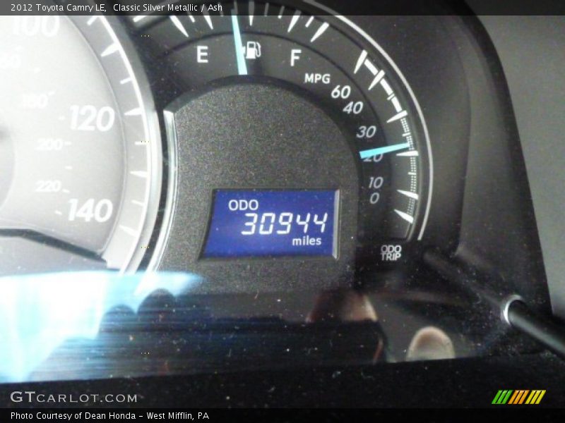Classic Silver Metallic / Ash 2012 Toyota Camry LE