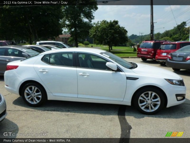 Snow White Pearl / Gray 2013 Kia Optima LX
