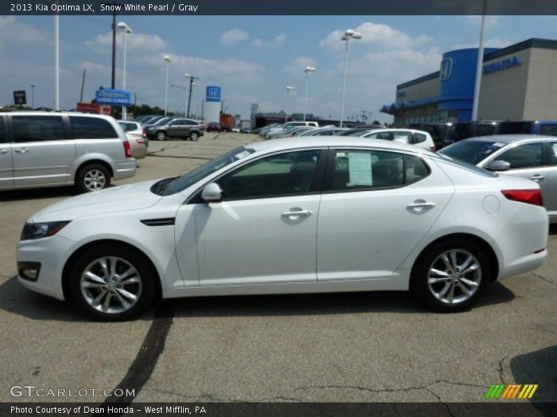 Snow White Pearl / Gray 2013 Kia Optima LX