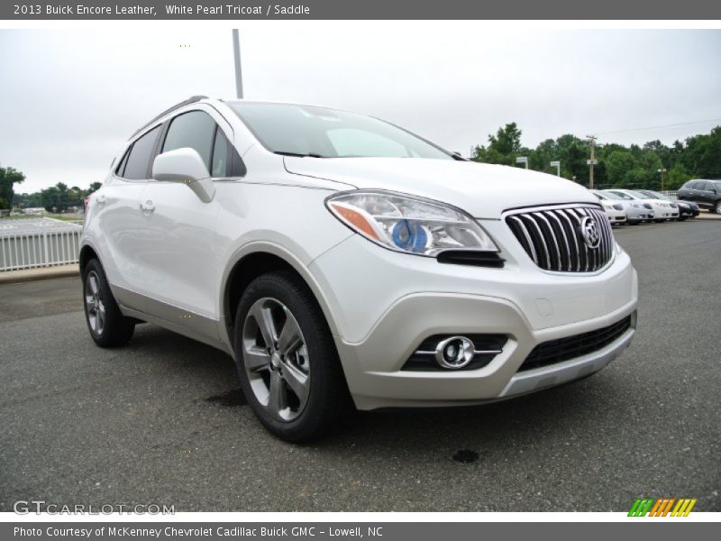 White Pearl Tricoat / Saddle 2013 Buick Encore Leather