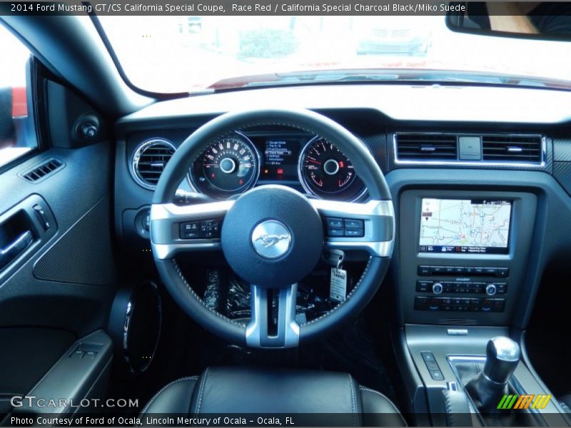 Race Red / California Special Charcoal Black/Miko Suede 2014 Ford Mustang GT/CS California Special Coupe