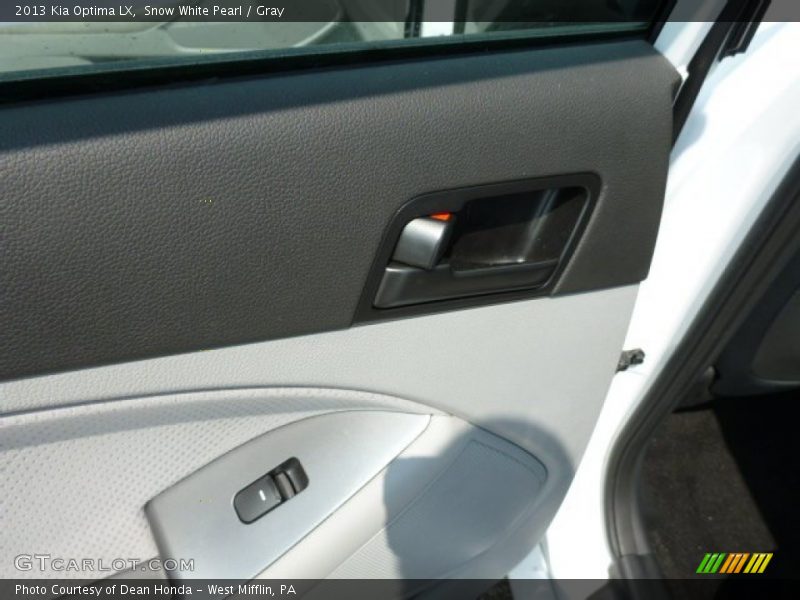 Snow White Pearl / Gray 2013 Kia Optima LX