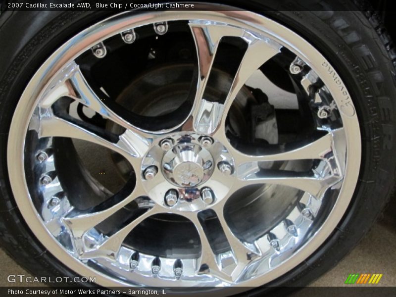 Blue Chip / Cocoa/Light Cashmere 2007 Cadillac Escalade AWD