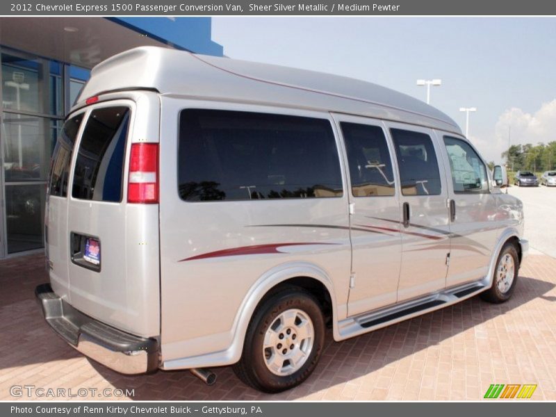 Sheer Silver Metallic / Medium Pewter 2012 Chevrolet Express 1500 Passenger Conversion Van