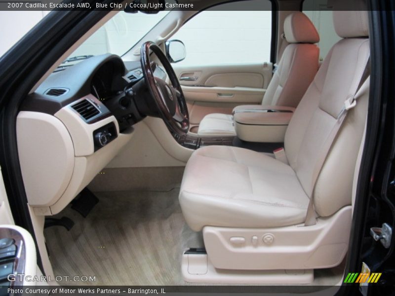 Blue Chip / Cocoa/Light Cashmere 2007 Cadillac Escalade AWD
