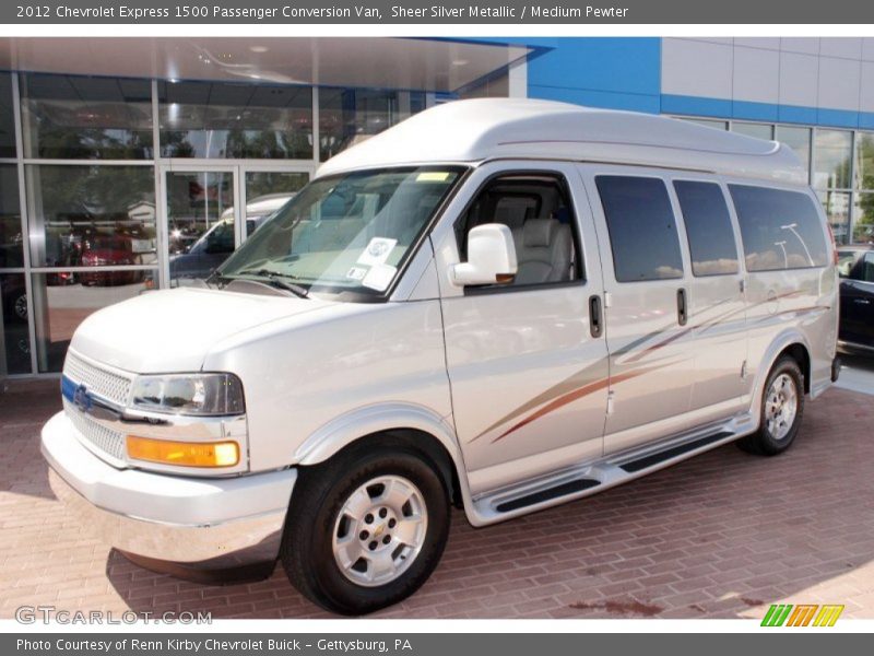 Sheer Silver Metallic / Medium Pewter 2012 Chevrolet Express 1500 Passenger Conversion Van